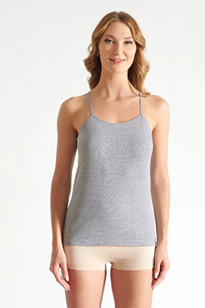 Tutku 6-Pack Women's Ribbed String Strap Tank Top