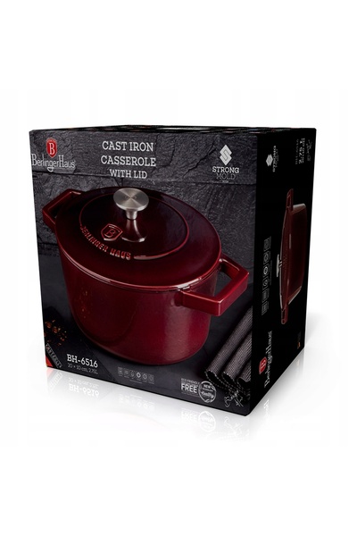 Berlinger Haus BH-6516 - Oală din fontă 20 x 10 cm Burgundy Line