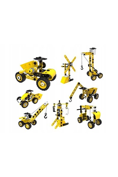 NO BRAND Set cadou 8 în 1: Blocuri de construcție educative creative cu vehic...
