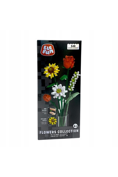 ELEFUN Colecția de Flori: Buchet floral 3D 548el.