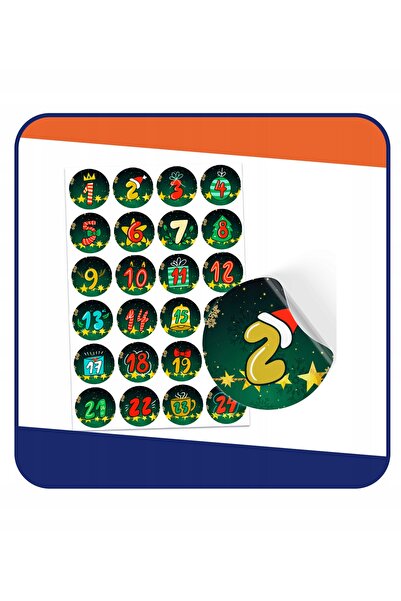 NO BRAND Pungi pentru calendarul de Advent + Autocolante, Set de Crăciun DIY ...