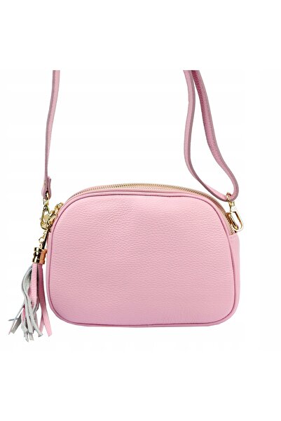 Vera Pelle Geantă crossbody LUKA DOLLARO din piele, de damă, roz pudră