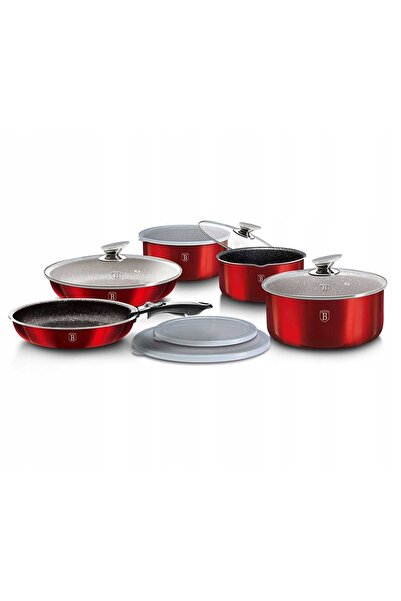 Berlinger Haus BH-1674 - Set de 12 oale din granit Linia Burgundy
