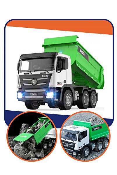 NO BRAND Camion basculant RC cu telecomandă, controlat prin telecomandă, lumi...