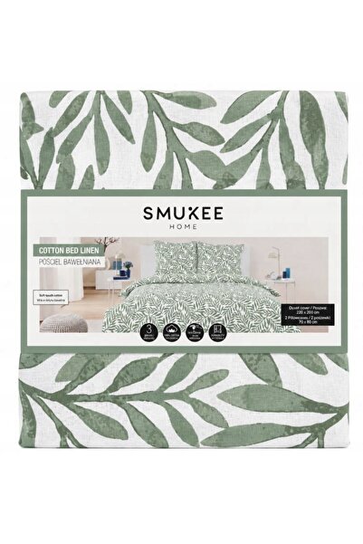 SMUKEE HOME Set de lenjerie de pat Smukee: plapumă 220 cm x 200 cm, lenjerie ...