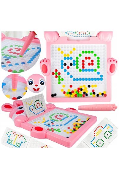 Stator TABLĂ MAGNETICĂ MOZAIC MONTESSORI MAGPAD PUZZLE IEPURAȘ DE PAȘTE