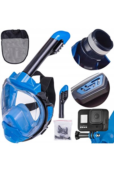 NO BRAND Mască integrală de snorkeling și scufundări pentru sporturi nautice ...