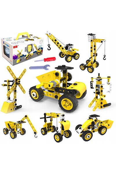 Doris Set de construcție educativ creativ cu vehicule 8 în 1, cadou