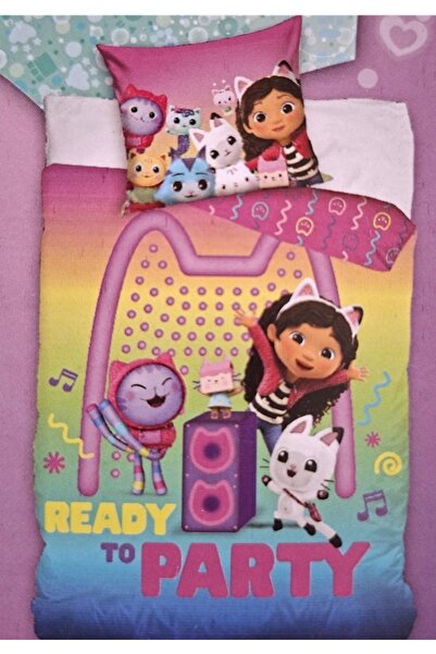 CARBOTEX Set de lenjerie de pat din bumbac KOTI DOMEK GABI 160x200