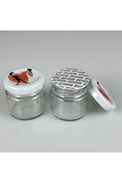 Pause Art Home 41 Cc Square Neck Glass Jar - Bride and Groom Patterned Metal ...