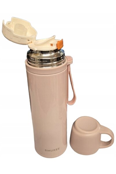 SMUKEE HOME Termos pentru băuturi Smukee, 0,5 l, roz-bej, cu cană