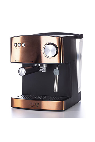 adler ESpressor cu presiune, 15 bari, pentru espresso și latte, 850W, cupru