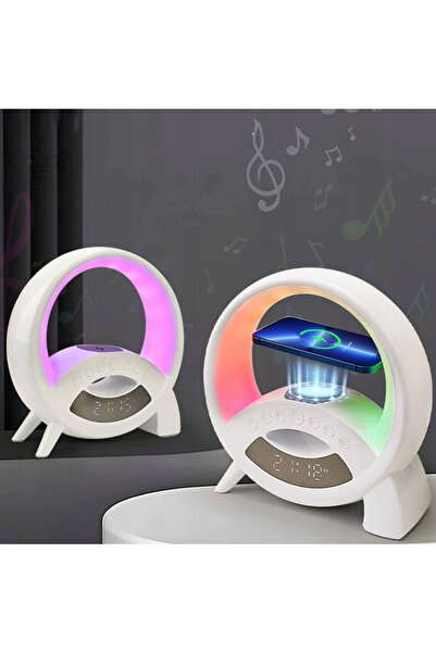 NO BRAND Încărcător wireless cu lumină, radio și boxă Bluetooth, totul într-u...