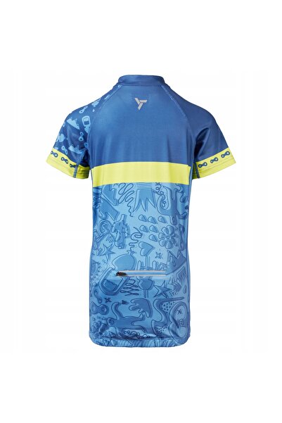 Silvini Tricou JR Scrivia albastru-lime 122-128