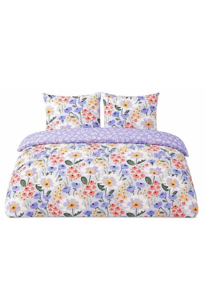SMUKEE HOME Set de lenjerie de pat Smukee, plapumă 220 cm x 200 cm din microf...