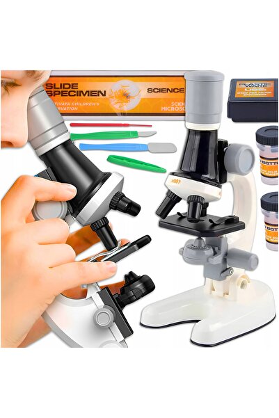 NO BRAND Microscop Jucărie Științific Educativ Elevi Copii Accesorii LED