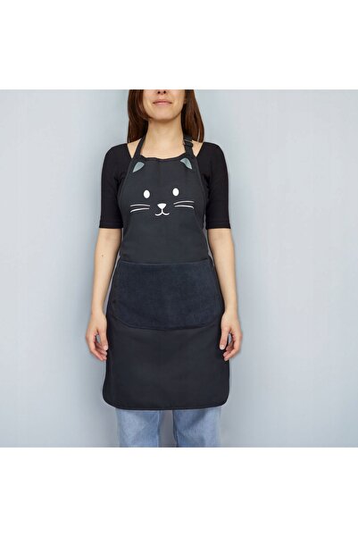 Balvi Șorț de protecție negru Cat Catwoman, șorț de bucătărie pentru femei, p...