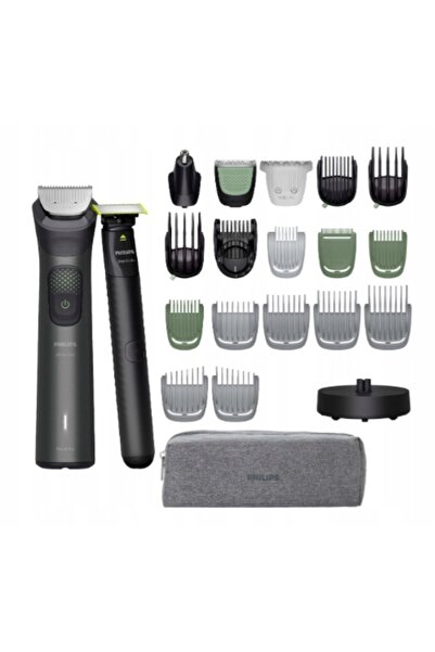 Philips Trimmer multifuncțional Multigroom 9000 MG9561/30 + aparat de ras One...