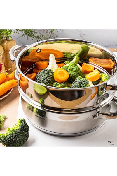 Klausberg OALĂ PENTRU GĂTIT LA ABURI PARĘ PAROWAR 28 cm 6 L