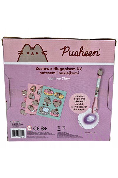 NO BRAND Set Pusheen Secret: Pix UV + Caiet + Set de stickere