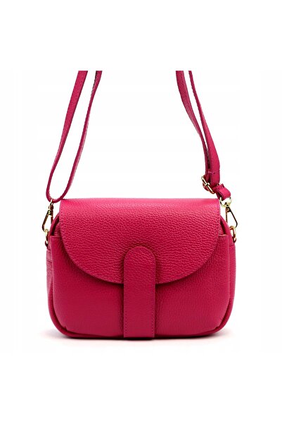 Vera Pelle LLUKA DOLLARO geantă de umăr și crossbody din piele, fucsia, de damă