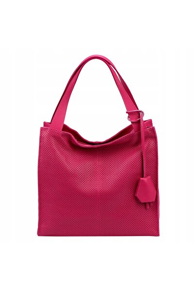 Luka DOLLARO geantă tip sac clasică de damă din piele, fucsia
