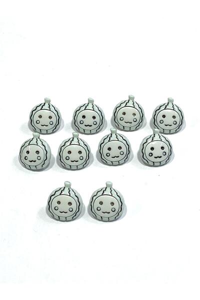 karantuhafiye Baby Button / Pumpkin Model / 10 Pieces / Mint