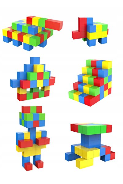 Doris Set 3D de blocuri magnetice cuburi colorate pixeli puzzle educativ