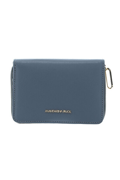 Mandarina Duck Luna Μικρό Δερμάτινο Γυναικείο Πορτοφόλι με RFID Μπλε P10KBP54...