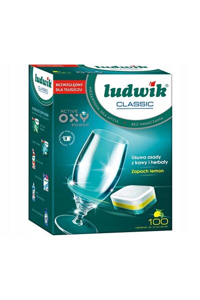 LUDWİK Tablete clasice pentru mașina de spălat vase 100 bucăți Parfum de citrină