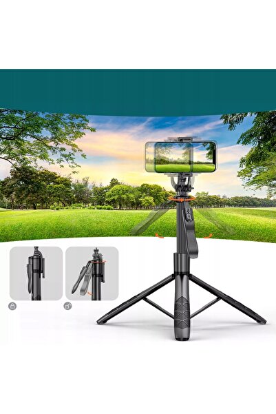 NO BRAND Suport de telefon cu telecomandă, trepied, selfie stick, stick pentr...