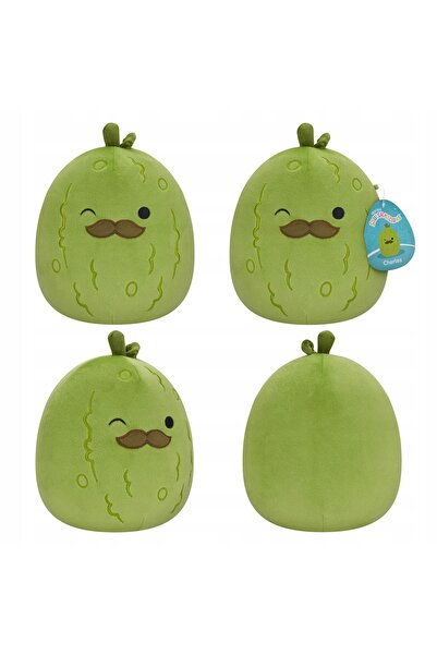 Squishmallows Jucărie de pluș CHARLES CUCUMBER de 19 CM, moale, tip păpușă an...