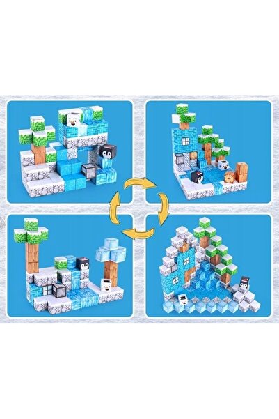 Doris SET DE BLOCURI MAGNETICE CUBURI 3D XXL WORLD 96 el