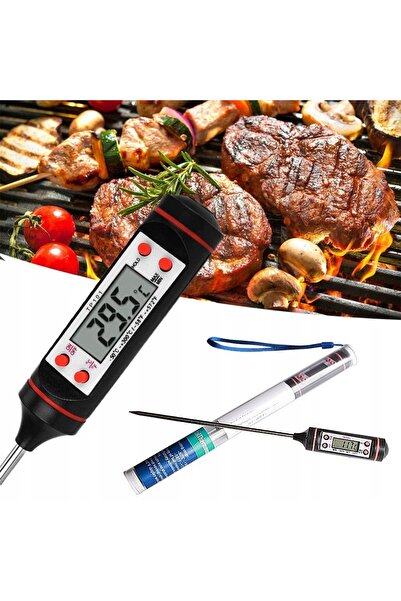 NO BRAND Termometru electric LCD de bucătărie, tip sondă, pentru gătit carne,...