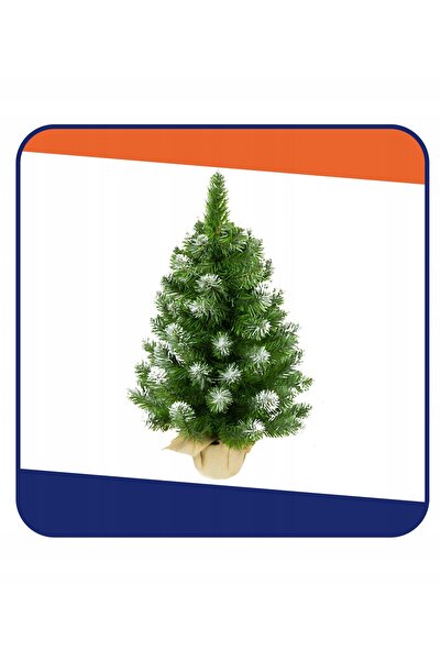 NO BRAND Brad de Crăciun artificial înzăpezit, 50 cm, verde, din PVC, cu aspe...