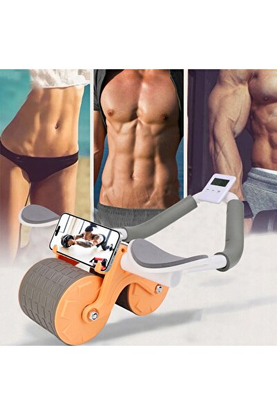 NO BRAND ROLĂ PENTRU EXERCIȚII ABDOMINALE CU SUPORT PENTRU ROȚĂ FITNESS + SALTEA