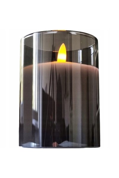 NO BRAND Lumânare LED decorativă, alimentată cu baterii, cu aspect de marmură...