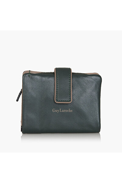 Guy Laroche Μικρό Δερμάτινο Γυναικείο Πορτοφόλι Πράσινο 24317