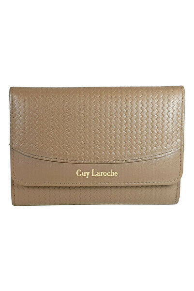 Guy Laroche Μικρό Δερμάτινο Γυναικείο Πορτοφόλι με RFID Καφέ 23118