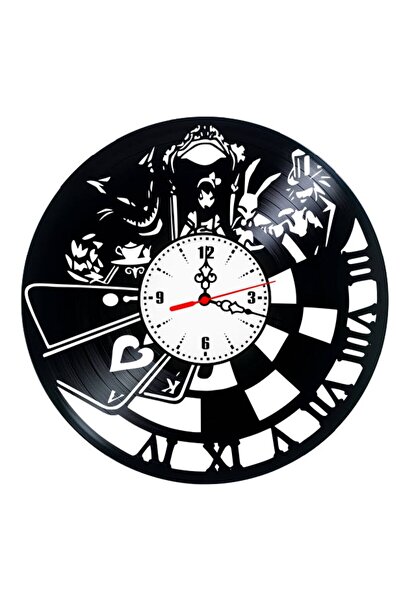 OEM Decorative wall clock made from vinyl record, Alice in Wonderland Model V...