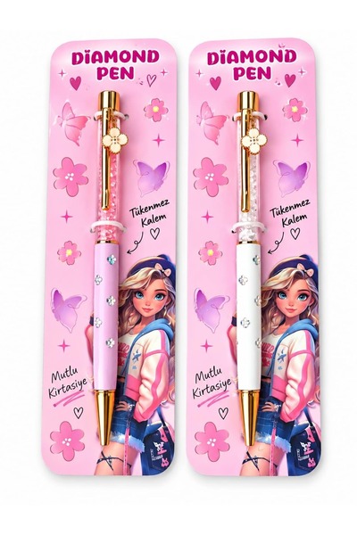 Cem DOLPHIN BP-586 TAŞLI DIAMOND PEN TÜKENMEZ KALEM - TEKLİ