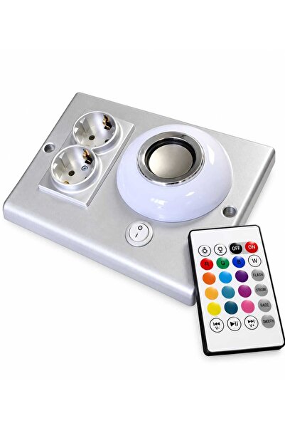 SenaHomeDesing Mutfak Dolap Tezgah Altı RGB Aydınlatma Ve Prizi (Bluetooth mü...