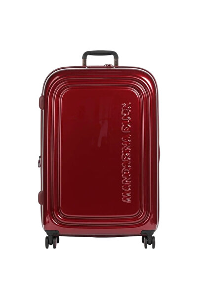 Mandarina Duck Logoduck+ Μεγάλη Σκληρή Βαλίτσα Ταξιδιού Σκούρο Κόκκινο με 4 Ρ...