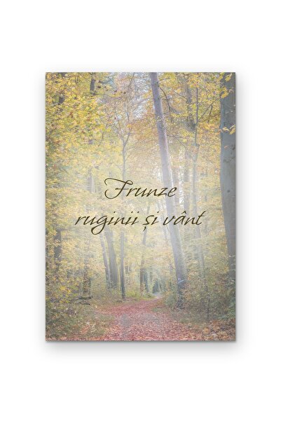 OEM Poster Carton 250g A4, Tablou de perete citat Frunze ruginii si vant, Dec...