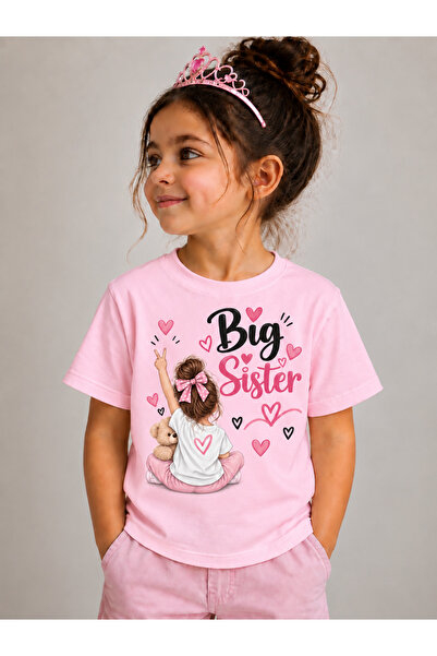 MiniHouse Abla T-Shirt Big Sister Written T-Shirt