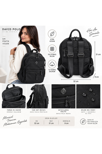 DAVID POLO Waterproof Backpack