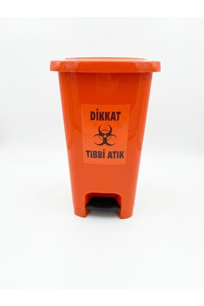 KamusalMarket Tıbbi Atık Kovası 60 lt Slim Pedallı İç Kovasız