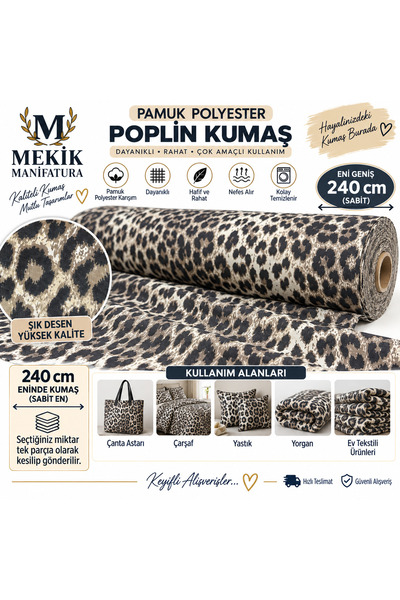 MEKİK MANİFATURA ΒΑΜΒΑΚΙ ΠΟΛΥΕΣΤΕΡ 240 ΕΚ. ΠΛΑΤΟΣ (ΠΟΠΛΙΝΑ) ΥΦΑΣΜΑ ΓΙΑ ΧΟΜΠΙ ...