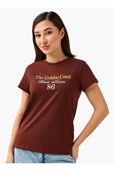 FAV Regular Fit Cotton T-shirt with Embellishments