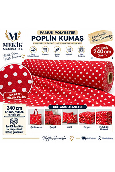 MEKİK MANİFATURA ΒΑΜΒΑΚΙ ΠΟΛΥΕΣΤΕΡ 240 ΕΚ. ΠΛΑΤΟΣ (ΠΟΠΛΙΝΑ) ΥΦΑΣΜΑ ΓΙΑ ΧΟΜΠΙ ...